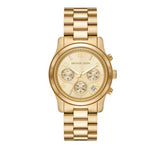 Michael Kors Runway Chronograph Gold Dial Gold Steel Strap Watch For Women - MK7323 Buy Now By Michael Kors