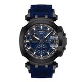 Tissot T Race Chronograph Blue Dial Blue Silicone Strap Watch For Men - T115.417.37.041.00 Buy Now By Tissot