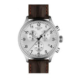 Tissot T Sport Chrono XL Classic Silver Dial Brown Leather Strap Watch For Men - T116.617.16.037.00 Buy Now By Tissot