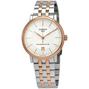 Tissot Carson Premium Powermatic 80 White Dial Two Tone Steel Strap Watch For Men - T122.407.22.031.01 Buy Now By Tissot