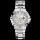 Guess Vista Diamonds Silver Dial Silver Steel Strap Watch for Women - W12080L1 Buy Now By Guess