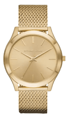 Michael Kors Slim Runway Quartz Gold Dial Gold Mesh Bracelet Watch For Women - MK8625 Buy Now By Michael Kors