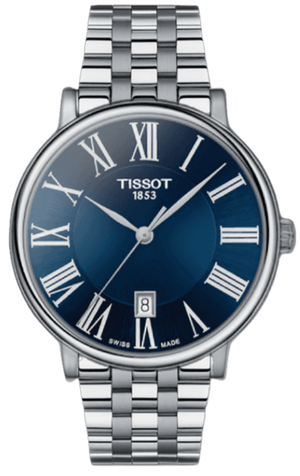 Tissot Carson Premium Blue Dial Silver Steel Strap Watch for Men - T122.410.11.043.00 Buy Now By Tissot