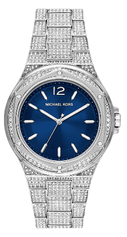 Michael Kors Lennox Three Hand Blue Dial Silver Steel Strap Watch For Women - MK6990 Buy Now By Michael Kors