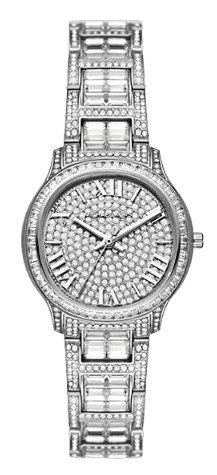 Michael Kors Sage Pavé Crystals Silver Dial Silver Steel Strap Watch for Women - MK4825LE Buy Now By Michael Kors