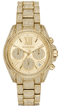 Michael Kors Mini Bradshaw Crystals Gold Dial Gold Steel Strap Watch For Women - MK6494 Buy Now By Michael Kors