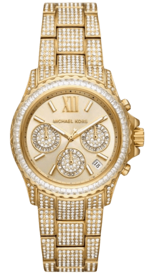 Michael Kors Everest Chronograph Crystals Gold Dial Gold Steel Strap Watch For Women - MK7254 Buy Now By Michael Kors