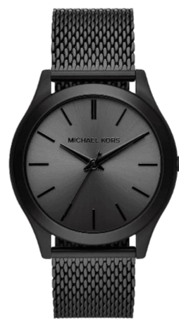 Michael Kors Runway Three-Hand Black Dial Black Mesh Strap Watch for Men - MK1085 Buy Now By Michael Kors