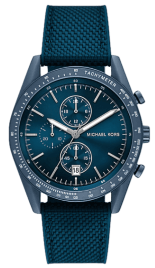 Michael Kors Accelerator Chronograph Blue Dial Blue Nylon Strap Watch for Men - MK9142 Buy Now By Michael Kors
