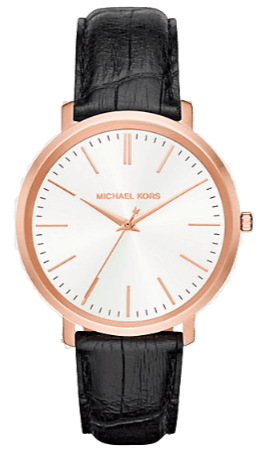 Michael Kors Jaryn Quartz White Dial Black Leather Strap Watch For Women - MK2472 Buy Now By Michael Kors