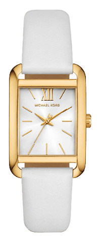 Michael Kors Petite Quartz White Dial White Leather Strap Watch for Women - MKO1059 Buy Now By Michael Kors