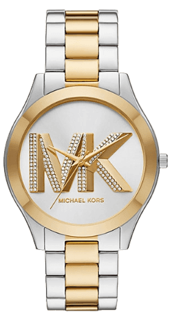 Michael Kors Slim Runway Three Hand Silver Dial Two Tone Steel Strap Watch For Women - MK4735 Buy Now By Michael Kors