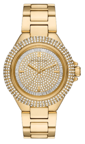 Michael Kors Camille Three-Hand Crystals Gold Dial Gold Steel Strap Watch for Women - MK1067 Buy Now By Michael Kors