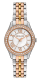 Michael Kors Harlowe Three-Hand Mother of Pearl White Dial Tri Tone Steel Strap Watch for Women - MK4846 Buy Now By Michael Kors