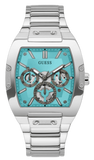 Guess Phoenix Multi Function Aqua Blue Dial Silver Steel Strap Watch for Men - GW0456G4 Buy Now By Guess