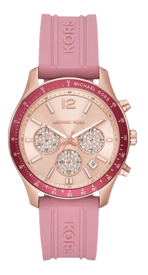 Michael Kors Berkley Quartz Rose Gold Dial Pink Rubber Strap Watch for Women - MKO1039 Buy Now By Michael Kors