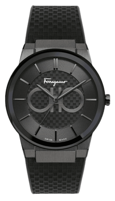 Salvatore Ferragamo Sapphire Black Dial Black Rubber Strap Watch for Men - SFHP00320 Buy Now By Salvatore Ferragamo