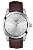 Tissot Gentlemen Silver Dial Brown Leather Strap Watch for Men - T127.410.16.031.01 Buy Now By Tissot