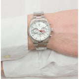 Maserati Competizione Chronograph White Dial Silver Steel Strap Watch For Men - R8853100017 Buy Now By Maserati