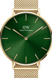 Daniel Wellington Petite Emerald Green Dial Gold Mesh Strap Watch For Women - DW00100481 Buy Now By Daniel Wellington