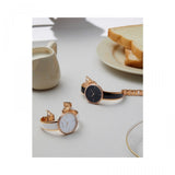 Calvin Klein Seduce Black Dial Two Tone Steel Strap Watch for Women - K4E2NX1S Buy Now By Calvin Klein