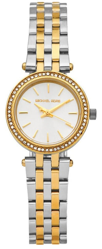 Michael Kors Darci White Dial Two Tone Steel Strap Watch for Women - MK3323 Buy Now By Michael Kors