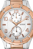 Guess Siren White Dial Two Tone Steel Strap Watch for Women - W0442L4 Buy Now By Guess