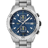 Hugo Boss Vela Chronograph Diver Blue Dial Silver Steel Strap Watch for Men - 1513775 Buy Now By Hugo Boss