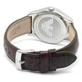 Emporio Armani Classic Quartz Beige Dial Brown Leather Strap Watch For Men - AR0646 Buy Now By Emporio Armani