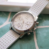 Guess Marina Quartz White Dial White Rubber Strap Watch For Women - W1025L1 Buy Now By Guess