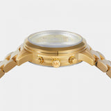 Michael Kors Runway Chronograph Analog Gold Dial Gold Steel Strap Watch for Women - MK7452 Buy Now By Michael Kors