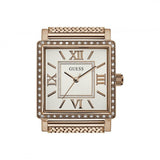 Guess Highline Off White Dial Rose Gold Stainless Steel Mesh Strap Watch For Women - W0826L3 Buy Now By Guess