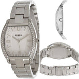 Fossil Wallace Silver Dial Silver Steel Strap Watch for Women - ES3174 Buy Now By Fossil