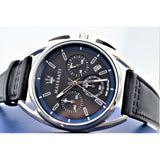 Maserati Trimarano Chronograph Black Dial Black Leather Strap Watch For Men - R8871632001 Buy Now By Maserati