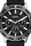 Fossil Bannon Multifunction Black Dial Black Silicone Strap Watch for Men - BQ2494 Buy Now By Fossil