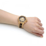 Michael Kors Camille Chronograph Brown Dial Two Tone Steel Strap Watch For Women - MK7269 Buy Now By Michael Kors