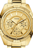 Guess Mini Phantom Diamonds Gold Dial Gold Steel Strap Watch for Women - W0235L5 Buy Now By Guess