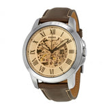 Fossil Grant Chronograph Cream Dial Brown Leather Strap Watch for Men - ME3122 Buy Now By Fossil