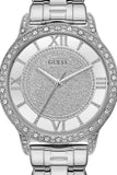 Guess Ethereal Diamonds Silver Dial Silver Steel Strap Watch for Women - W1013L1 Buy Now By Guess