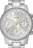 Guess Mini Sunrise Chronograph Quartz Silver Dial Silver Steel Strap Watch For Women - W0623L1 Buy Now By Guess