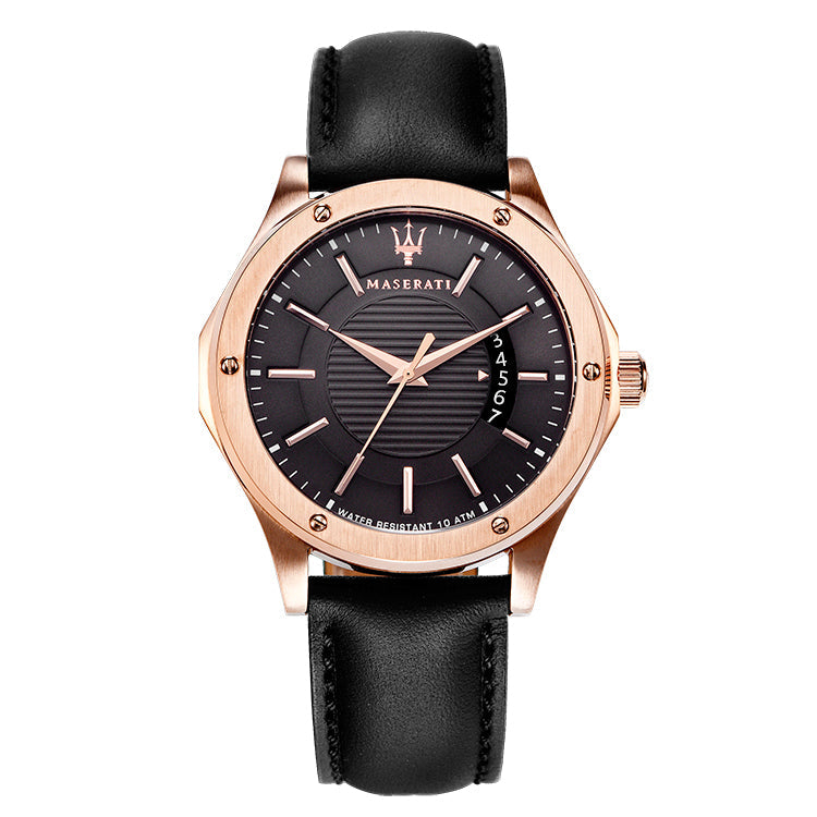 Maserati Circuito Black Dial Black Leather Strap Watch For Men - R8851127001 Buy Now By Maserati