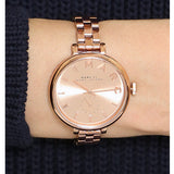 Marc Jacobs Sally Rose Gold Dial Rose Gold Steel Strap Watch for Women - MBM3364 Buy Now By Marc Jacobs