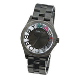 Marc Jacobs Henry Skeleton Black Dial Black Steel Strap Watch for Women - MBM3265 Buy Now By Marc Jacobs