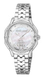 Just Cavalli Classic Diamonds Mother of Pearl Dial Silver Steel Strap Watch for Women - RV1L225M0041 Authentic Buy Shop Now