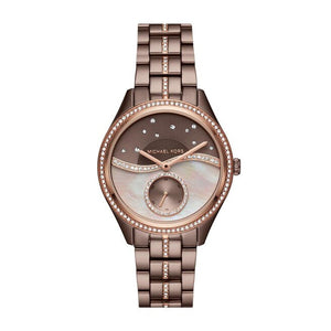 Michael Kors Lauryn Rose Gold Dial Brown Steel Strap Watch for Women - MK3757 Buy Now By Michael Kors