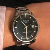 Tissot Luxury Powermatic 80 Black Dial Silver Steel Strap Watch for Men - T086.407.11.201.02 Buy Now By Tissot