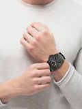 Guess Legacy Black Dial Black Rubber Strap Watch For Men - W1048G2 Buy Now By Guess