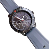 Michael Kors Cunningham Multifunction Grey Dial Grey Rubber Strap Watch For Men - MK7164 Buy Now By Michael Kors