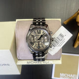 Michael Kors Lexington Chronograph Black Dial Black Steel Strap Watch For Women - MK5709 Buy Now By Michael Kors