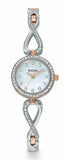 Bulova Crystals Mother of Pearl Dial Two Tone Steel Strap Watch for Women - 98X108 Buy Now By Bulova
